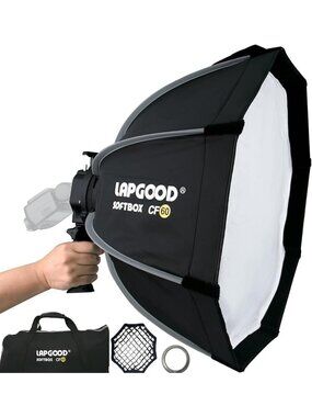 24'' Softbox with S-Type Bracket - Portable Handheld Lighting for Photography